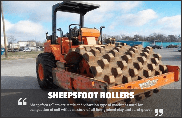 Sheepsfoot rollers