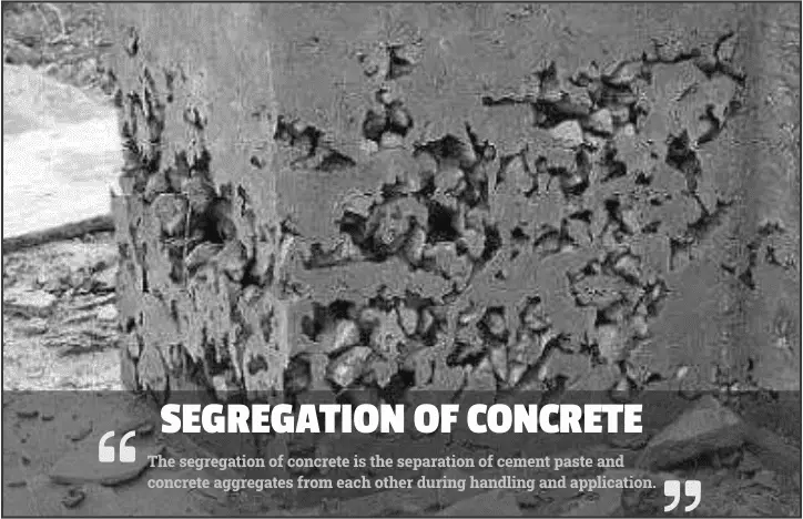segregation of concrete
