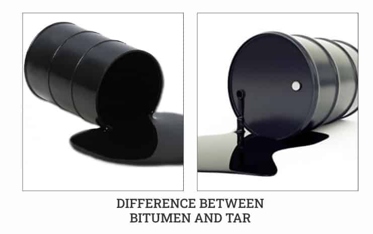 difference between Bitumen and tar
