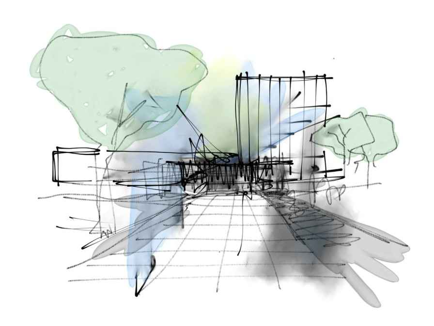 architectural concept drawing