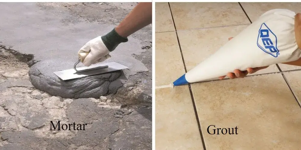 Difference between Mortar and Grout